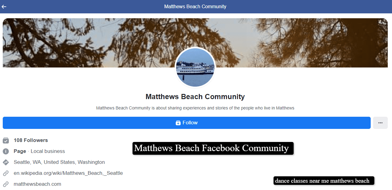 Matthews Beach Facebook Community
