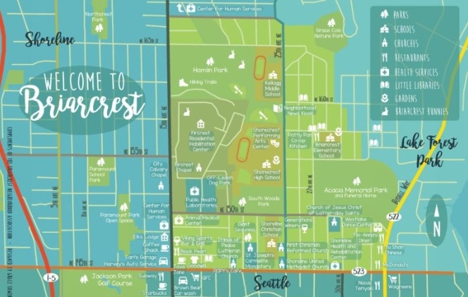 Map of Briarcrest