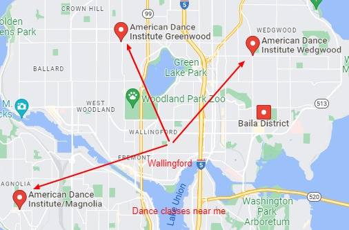 Wallingford and nearby American Dance Institute Dance Schools