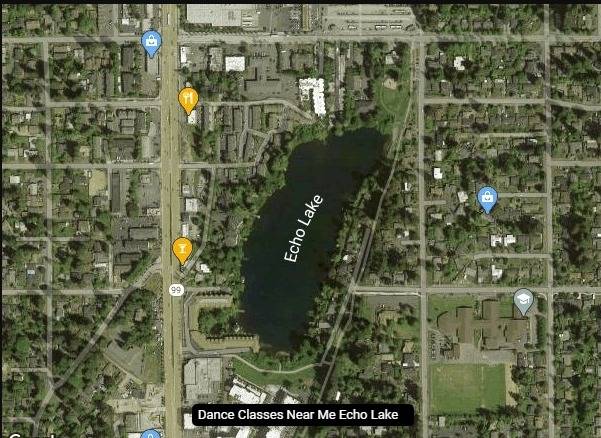 Neighborhood areal view of Echo Lake, Shoreline WA Echo Lake neighborhood from the air