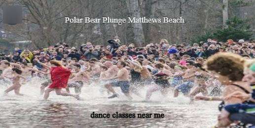 Matthews Beach Annual Polar Bear Plunge event
