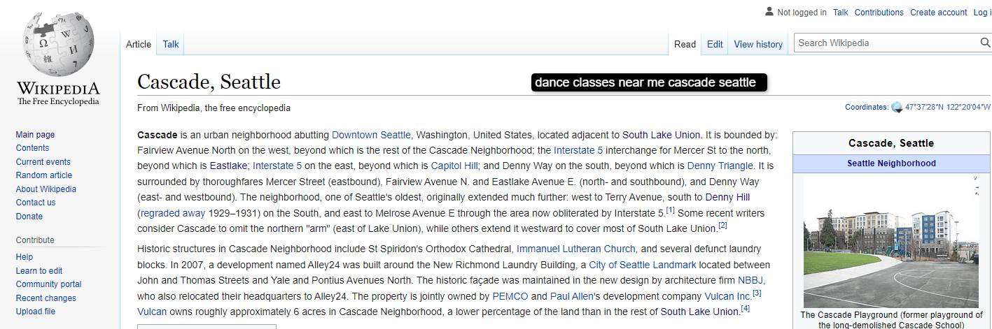 Cascade Seattle-Wikipedia Cascade Seattle-Wikipedia