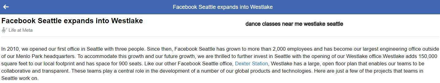 Westlake Facebook
