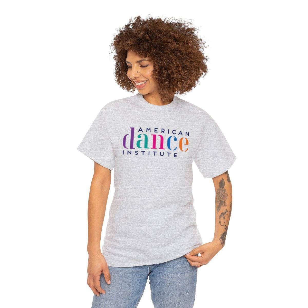 Best Selling Unisex Heavy Cotton Tee With Angled School Logo - Image 4