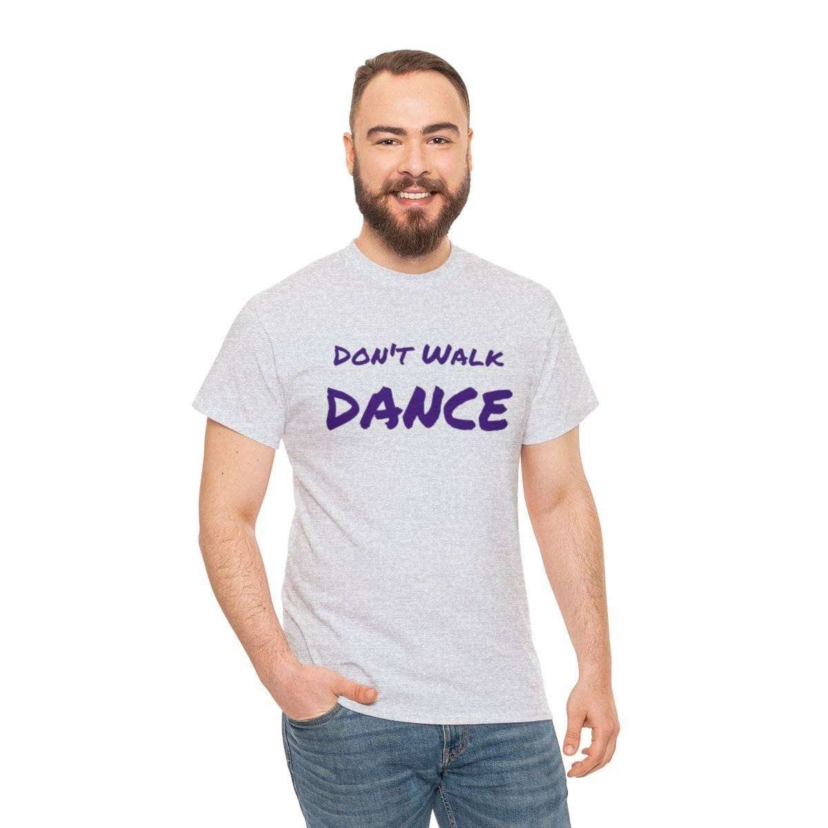 Don't Walk-Dance Heavy Cotton Tee With Small School Logo On Front - Image 29