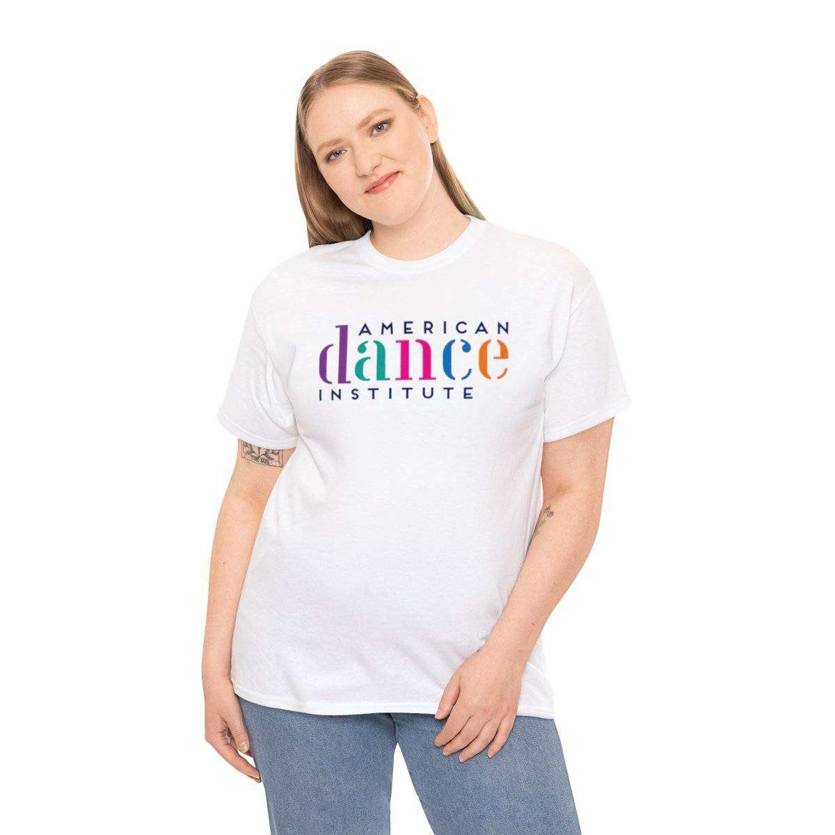 Best Selling Unisex Heavy Cotton Tee With Angled School Logo - Image 17