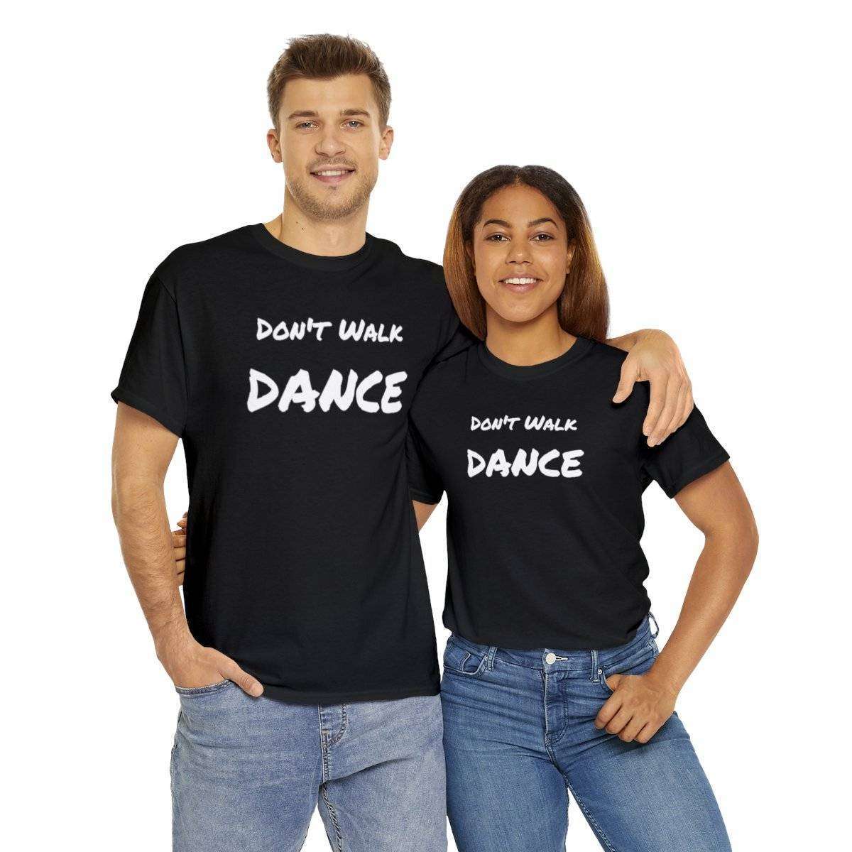 Don't Walk-Dance Heavy Cotton Tee With Small School Logo On Front - Image 10