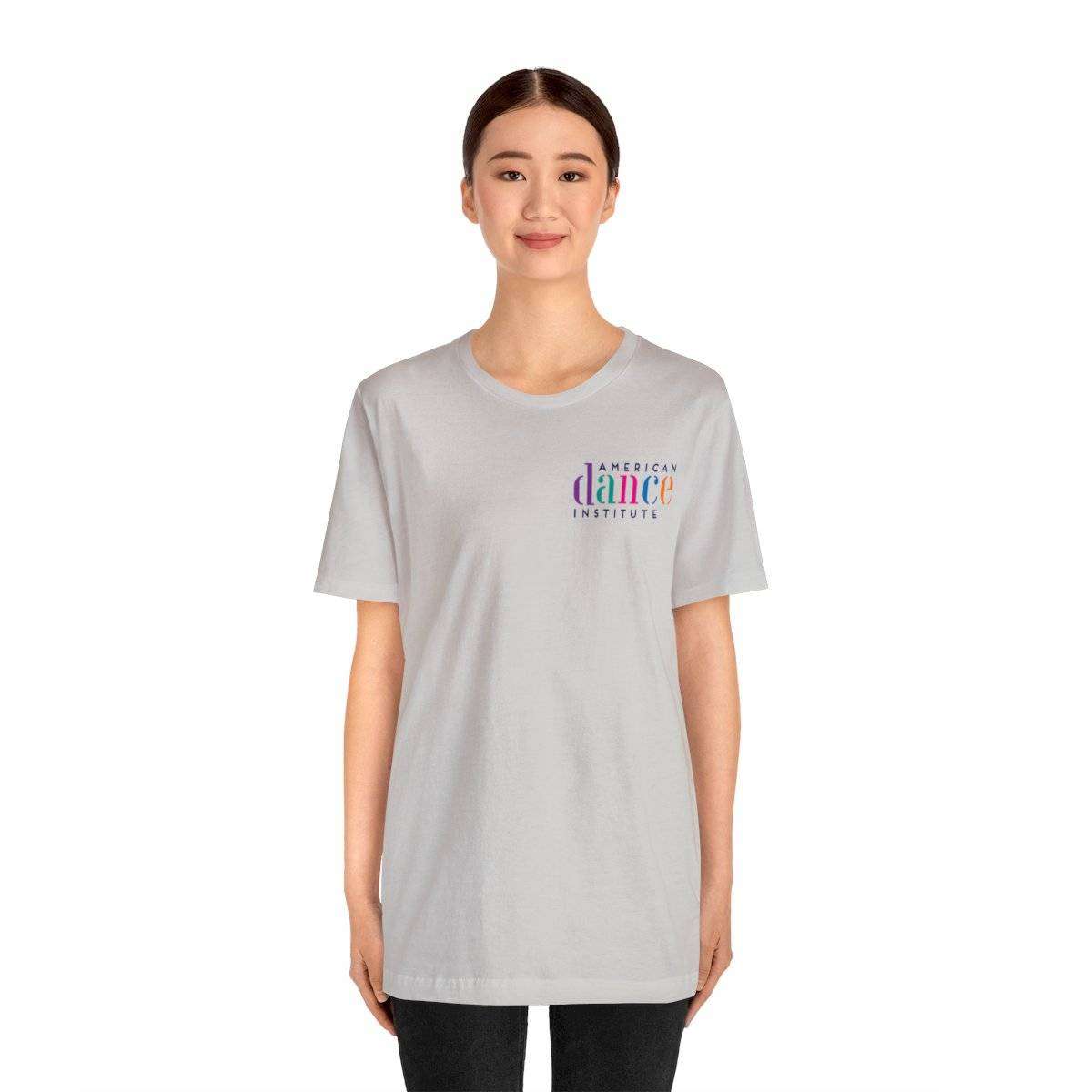 Unisex Jersey Short Sleeve Tee With Small Front School Logo - Image 16