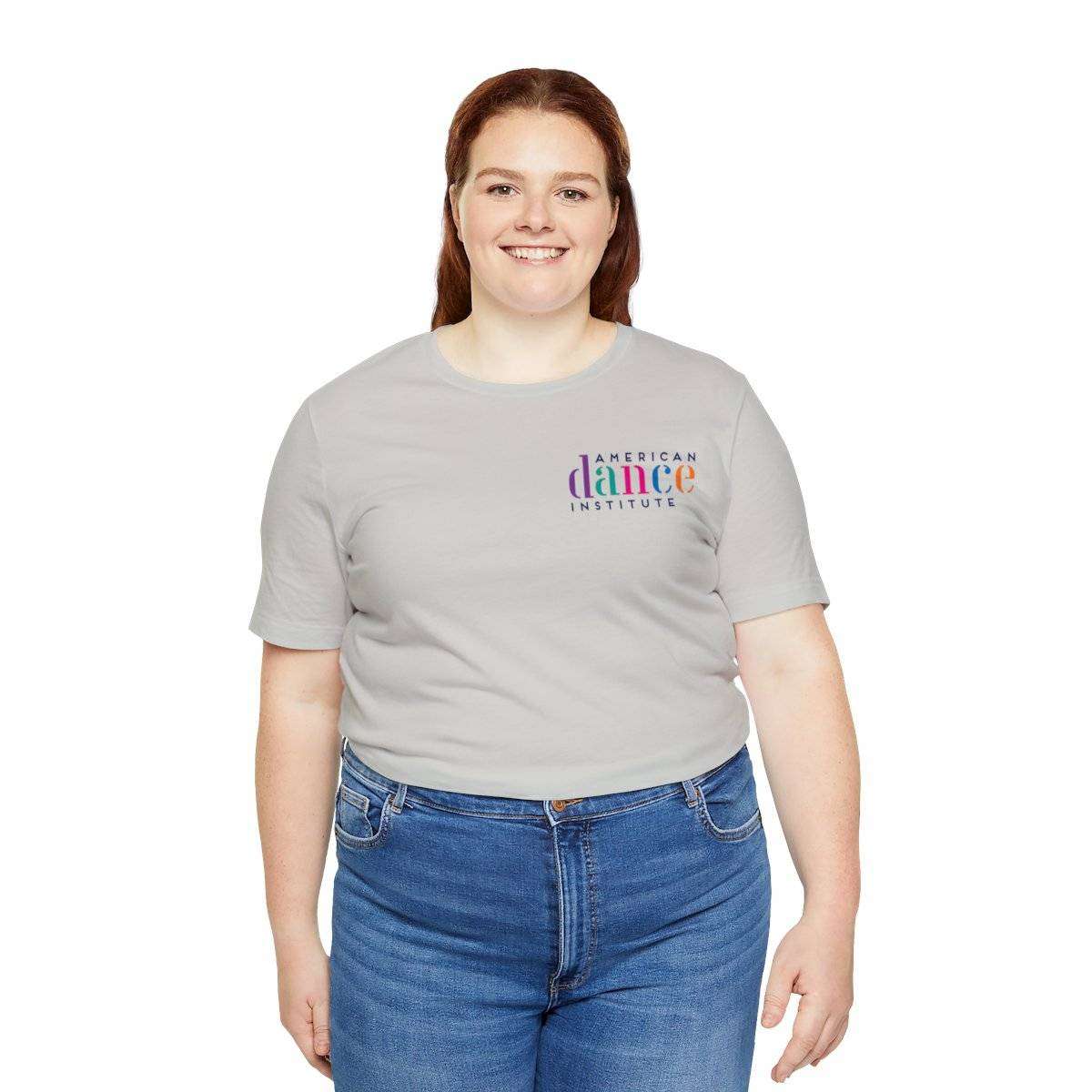 Unisex Jersey Short Sleeve Tee With Small Front School Logo - Image 20