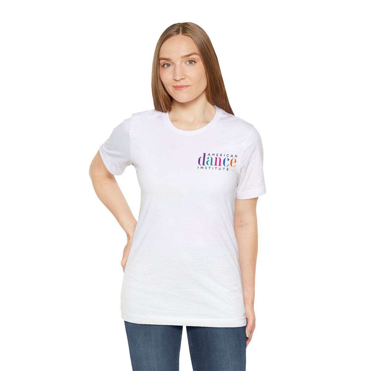 Unisex Jersey Short Sleeve Tee With Small Front School Logo - Image 6