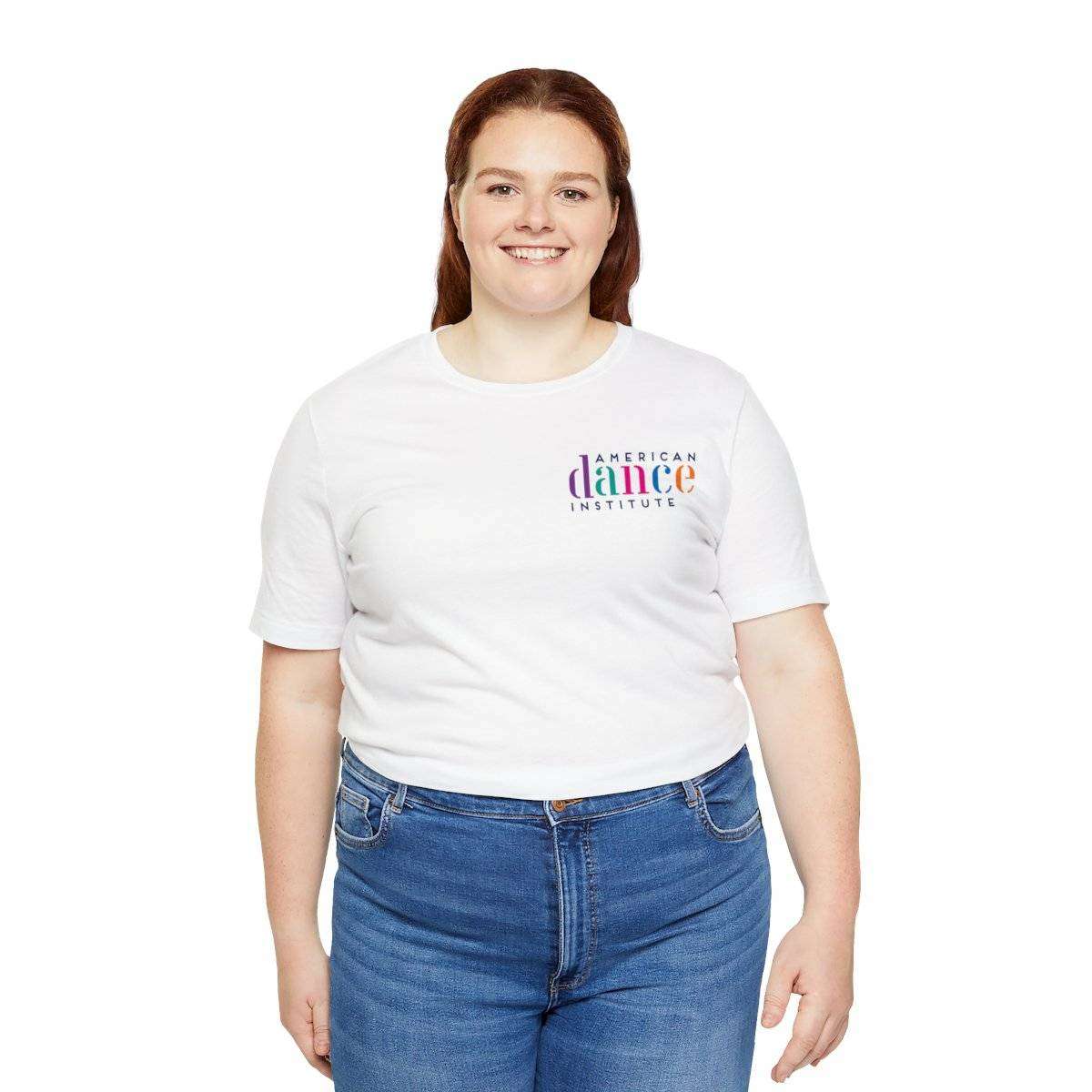 Unisex Jersey Short Sleeve Tee With Small Front School Logo - Image 8