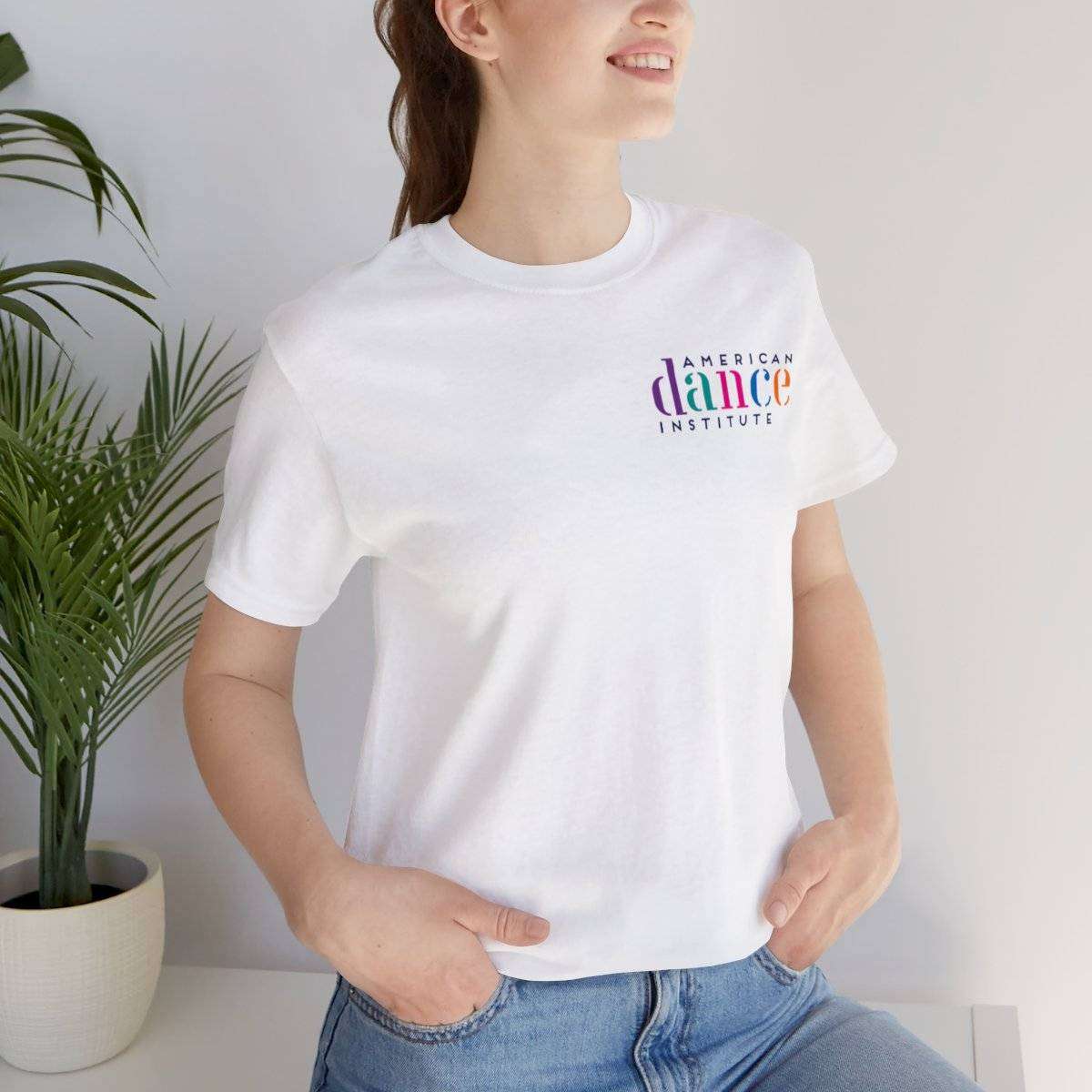 Unisex Jersey Short Sleeve Tee With Small Front School Logo - Image 10