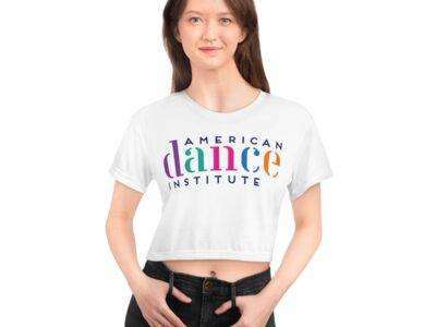 AOP Crop Tee with School Logo on Front