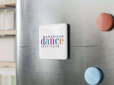 Porcelain Magnet, Square With School Logo