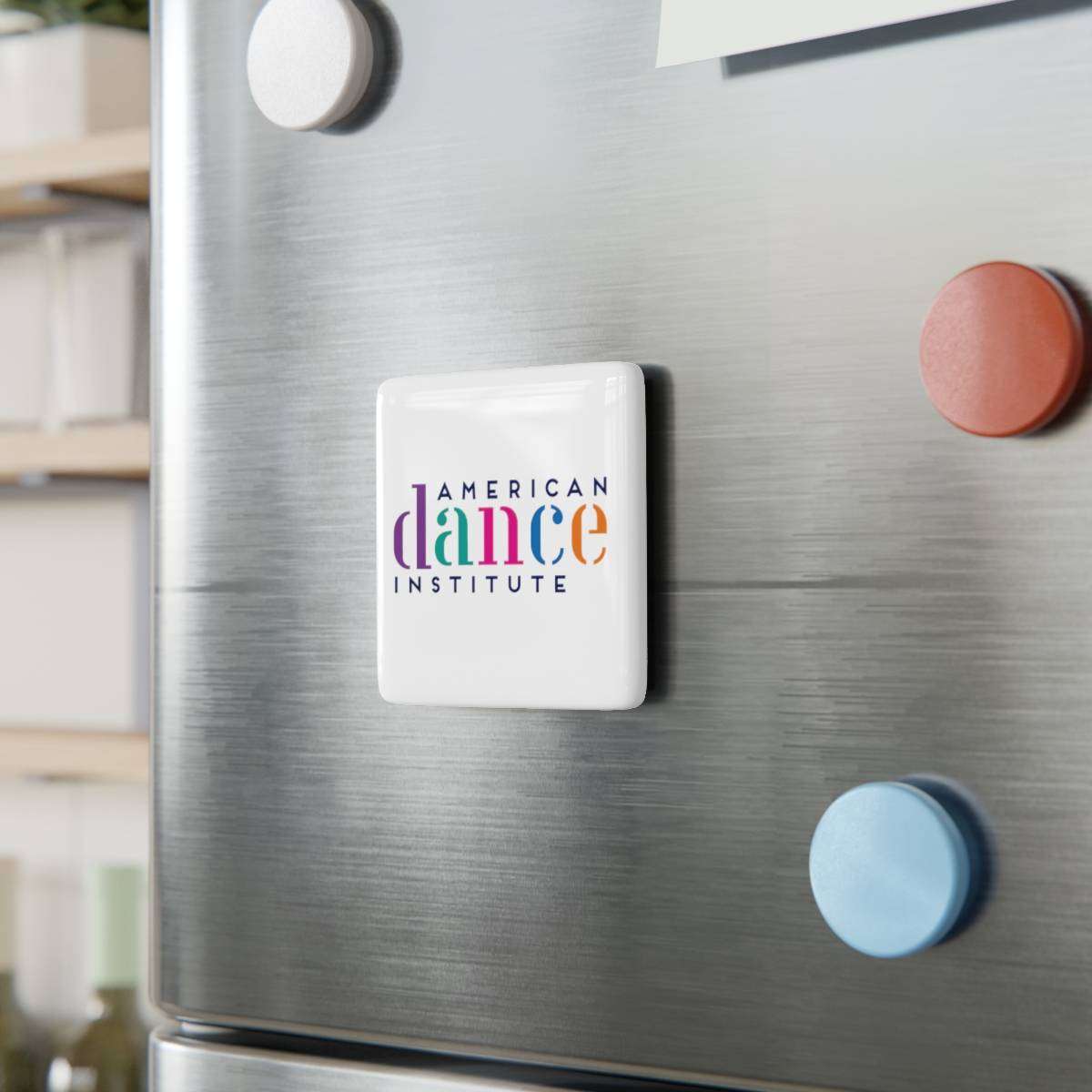 Porcelain Magnet, Square With School Logo