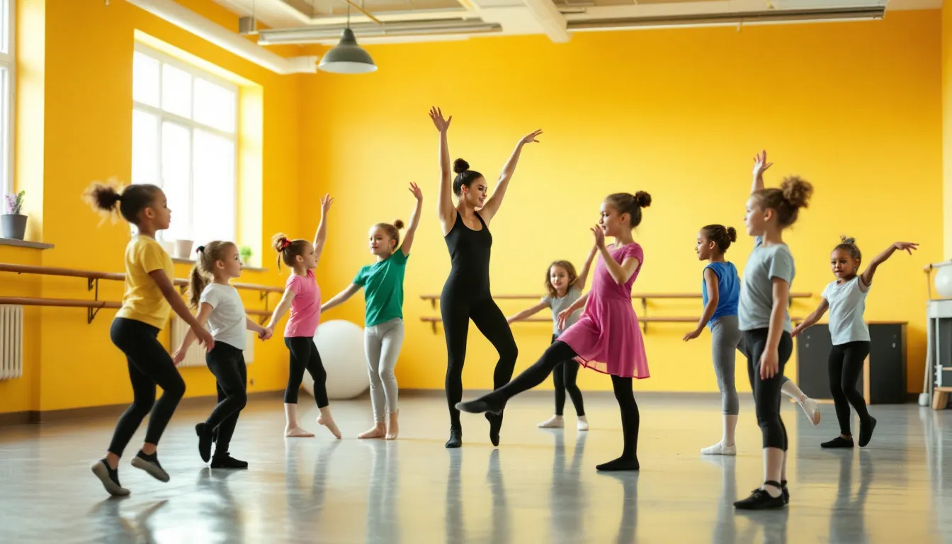 Modern Creative Dance Classes for kids 5-7 Modern Creative Dance Classes for kids 5-7 years old at American Dance Institute.